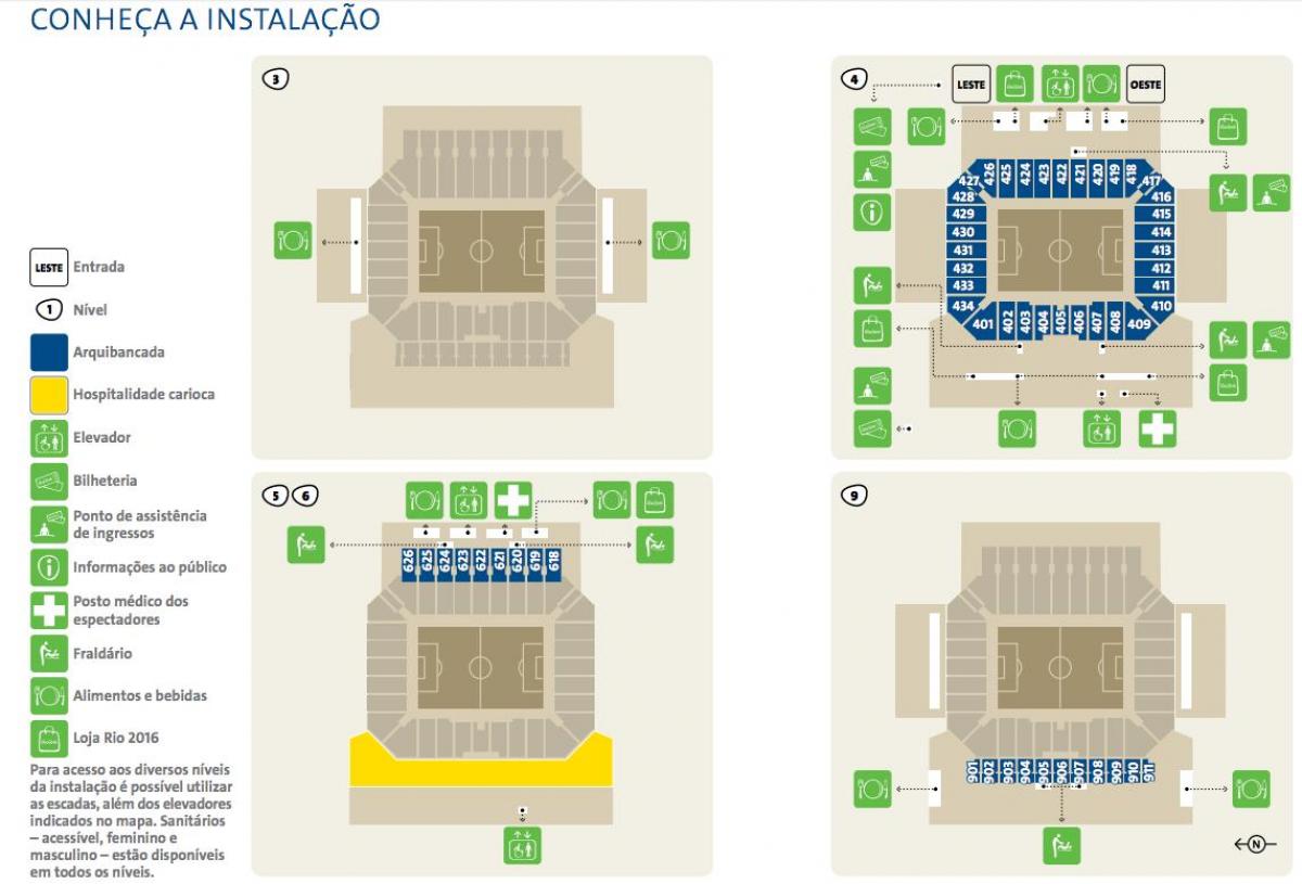 Mapa da Arena Corinthians