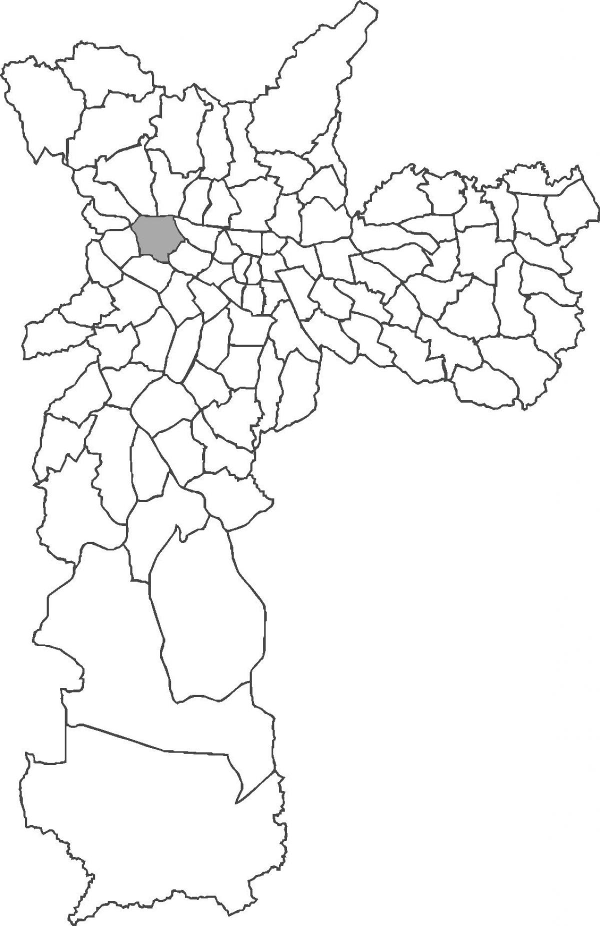 Mapa do bairro da Lapa