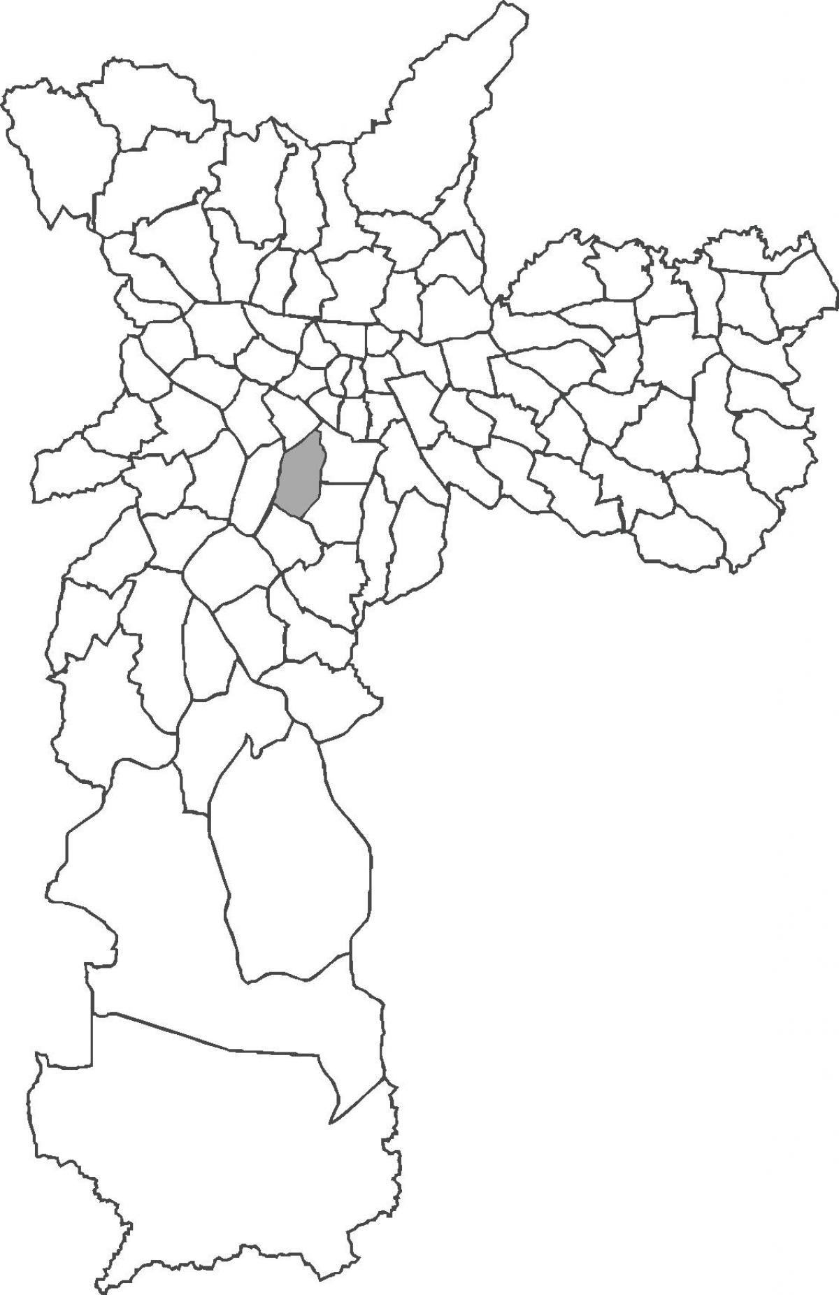 Mapa do bairro de Moema
