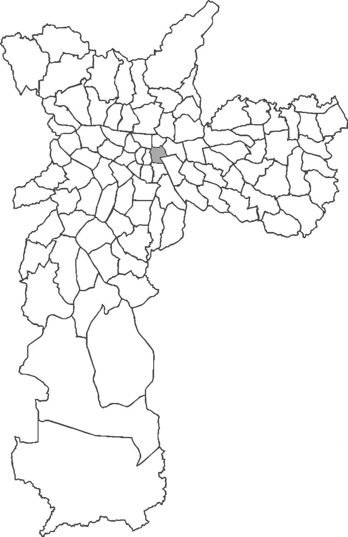 Mapa do distrito do Brás
