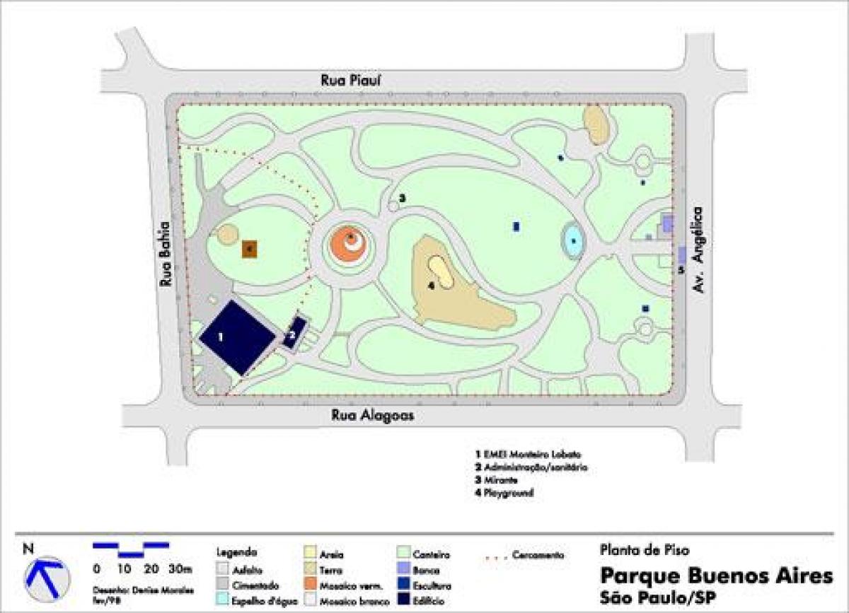 Mapa de Buenos Aires São Paulo parque