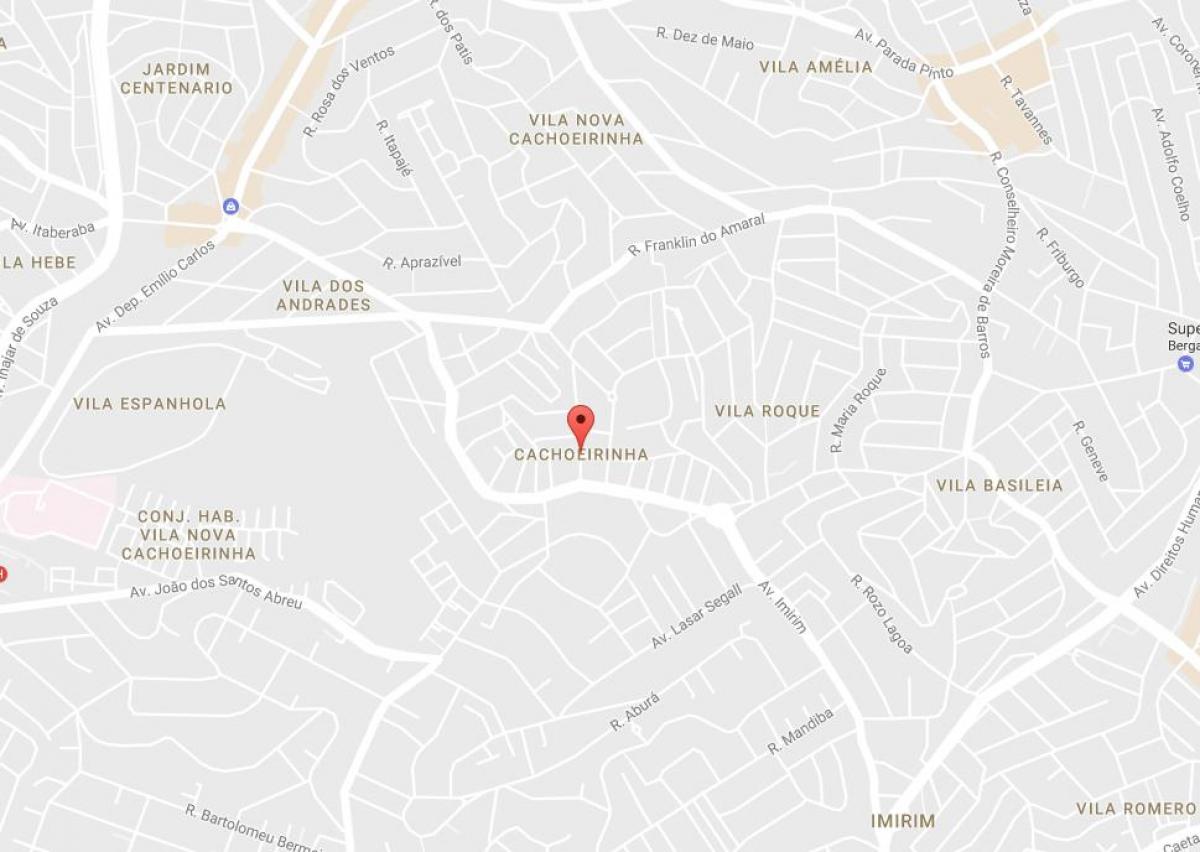 Mapa da Cachoeirinha, São Paulo