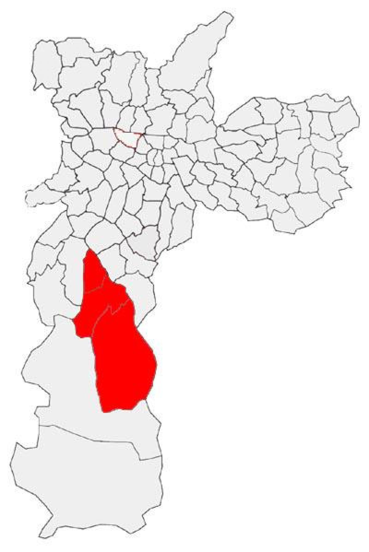 Mapa da Capela do Socorro sub-prefeitura de São Paulo