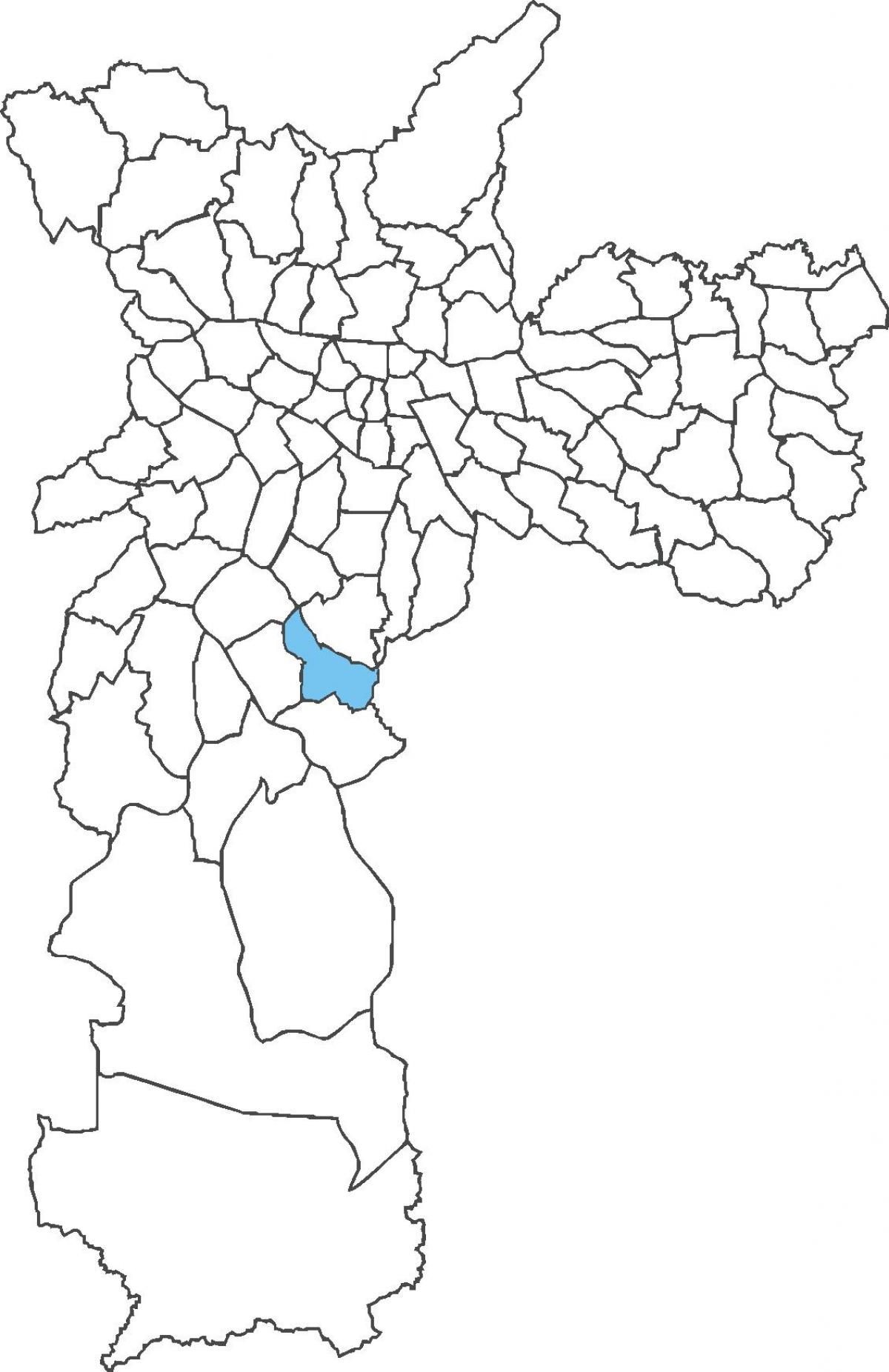 Mapa do distrito de Cidade Ademar