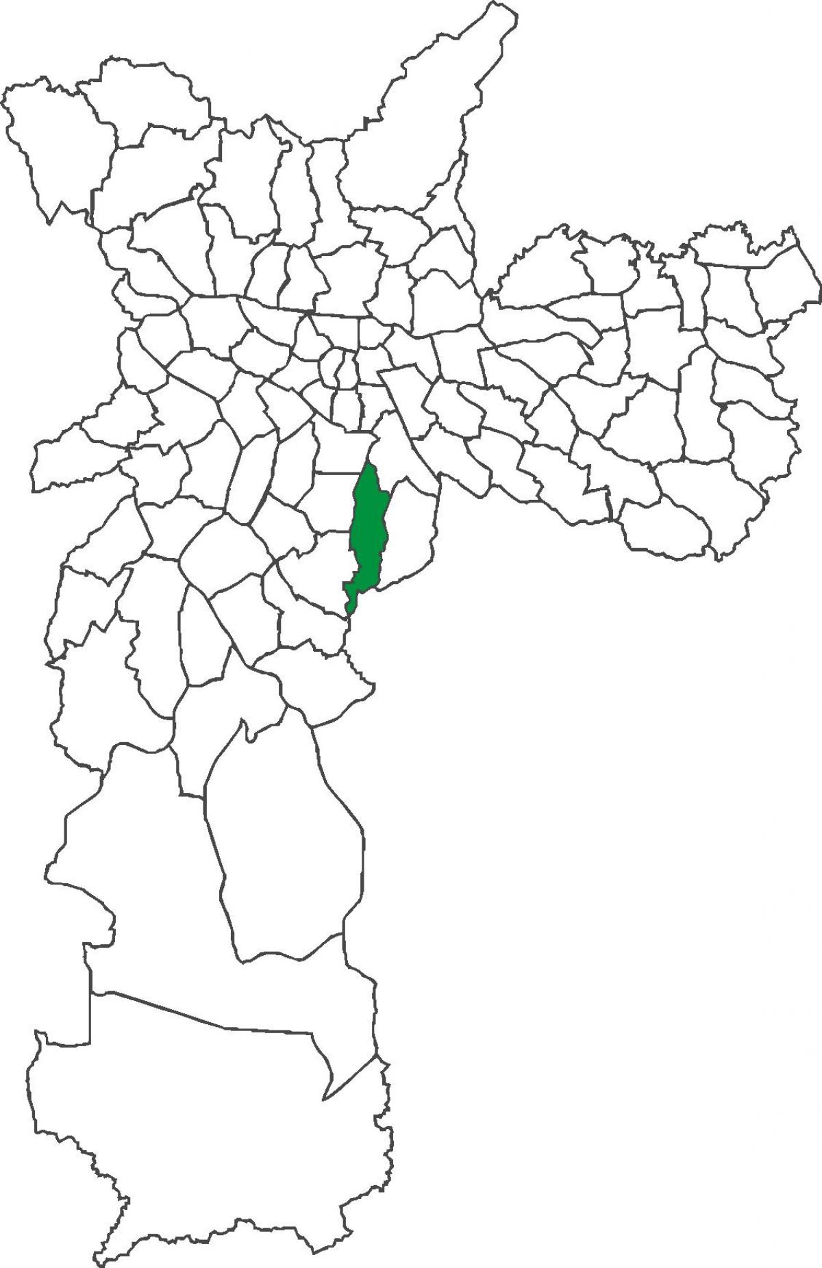 Mapa do distrito de Cursino