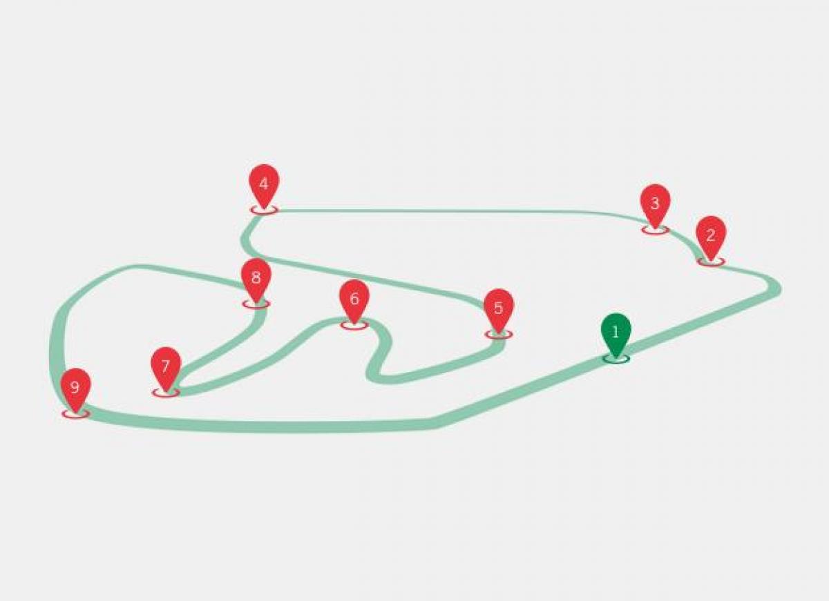 Mapa do GP Brasil de F1