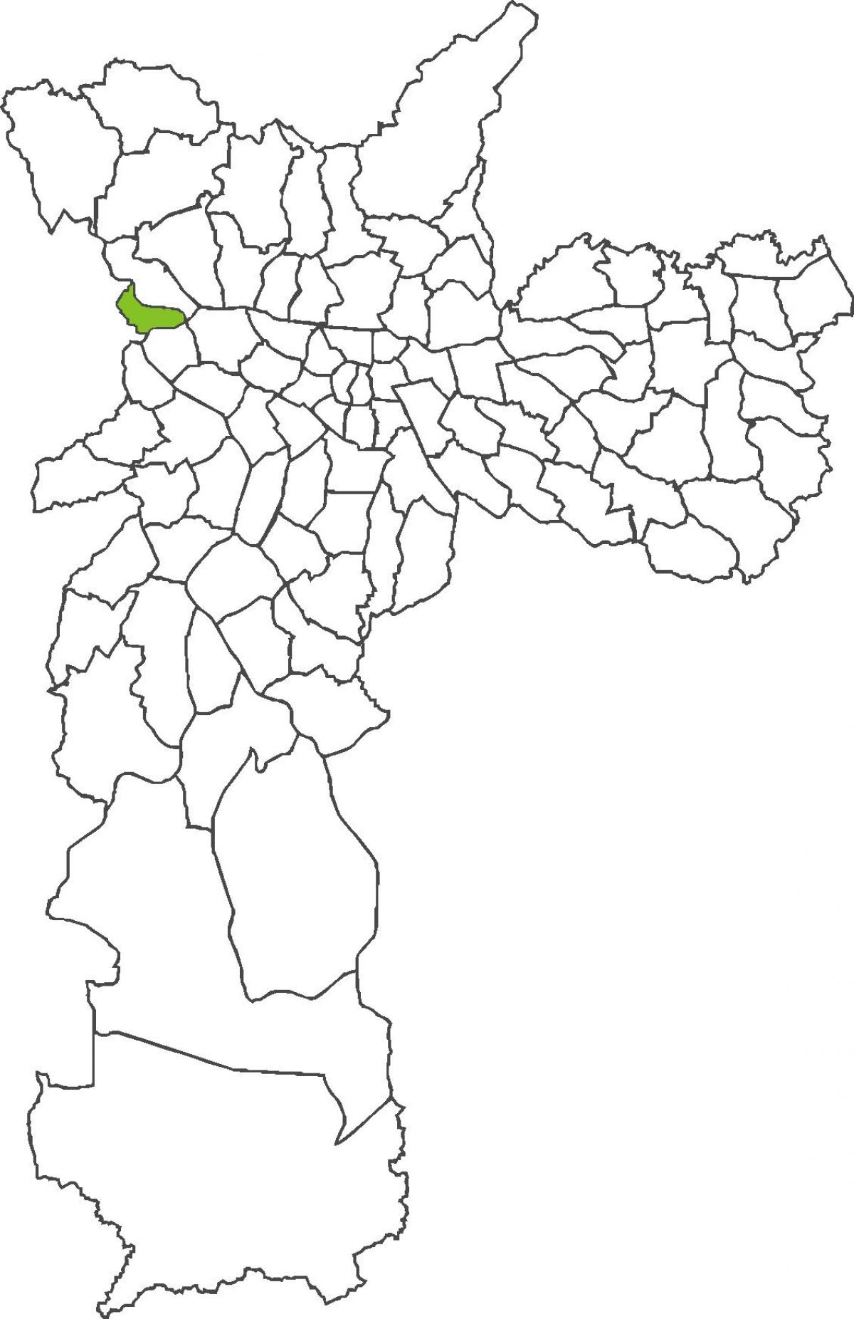Mapa do distrito de Jaguara