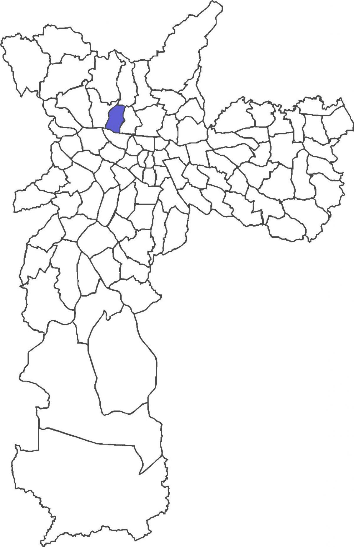 Mapa do distrito de Limão
