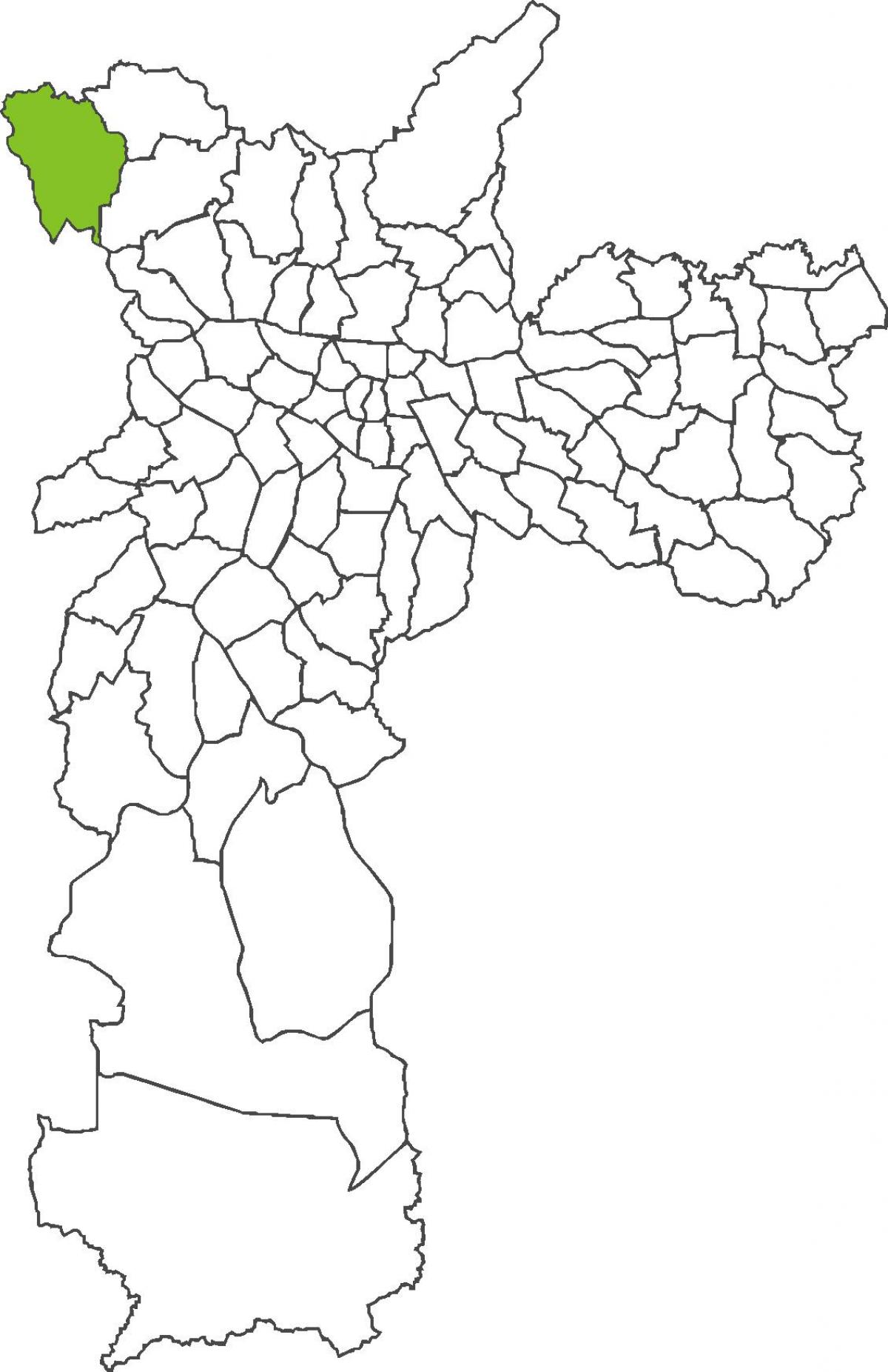 Mapa do distrito de Anhangüera