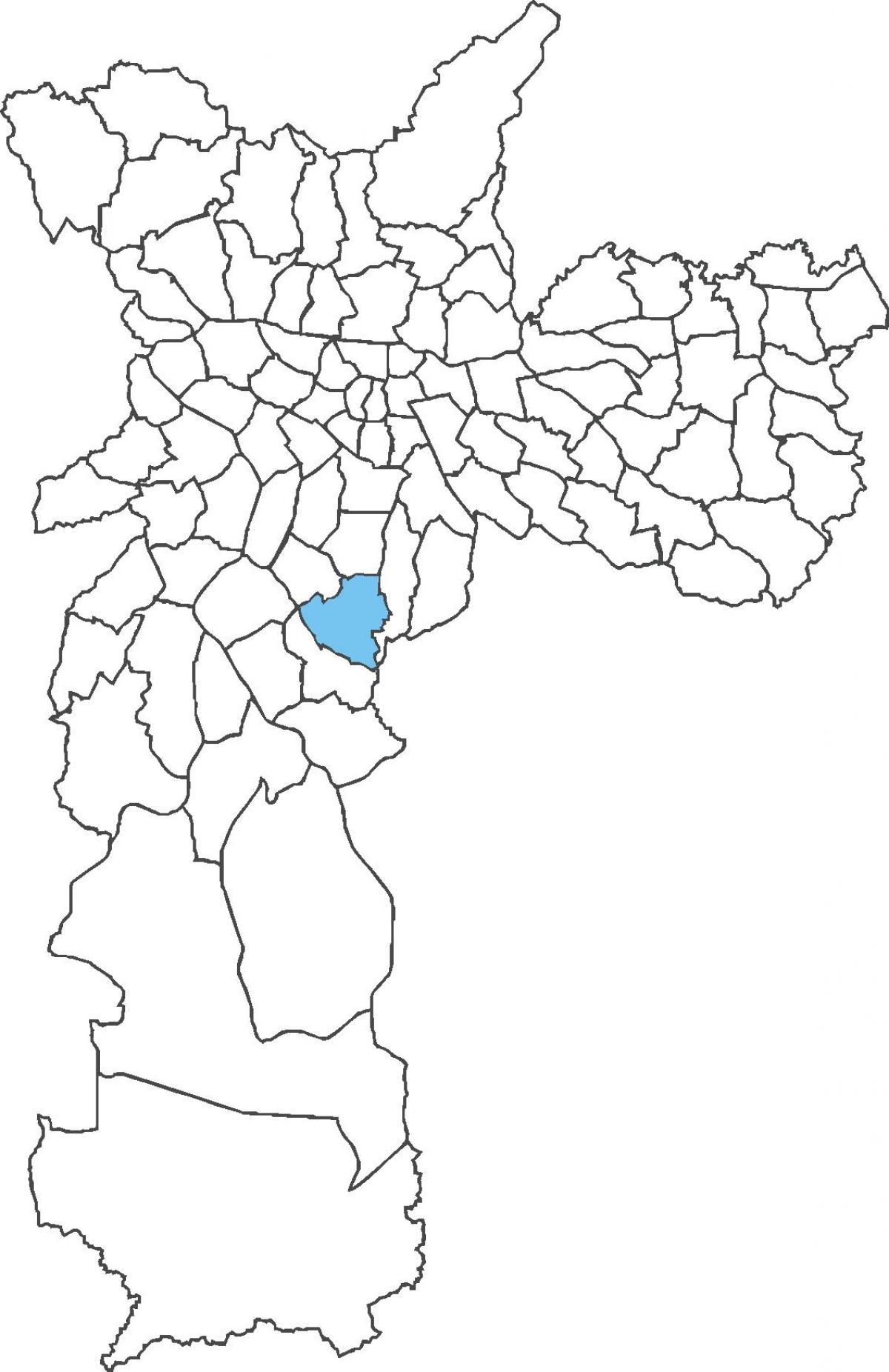 Mapa do distrito de Jabaquara