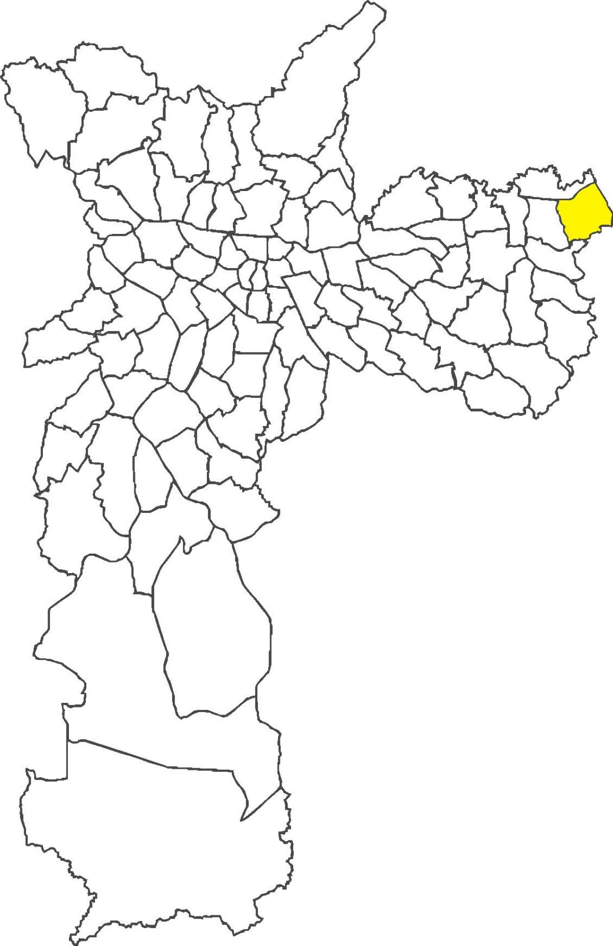 Mapa do distrito de Itaim Paulista
