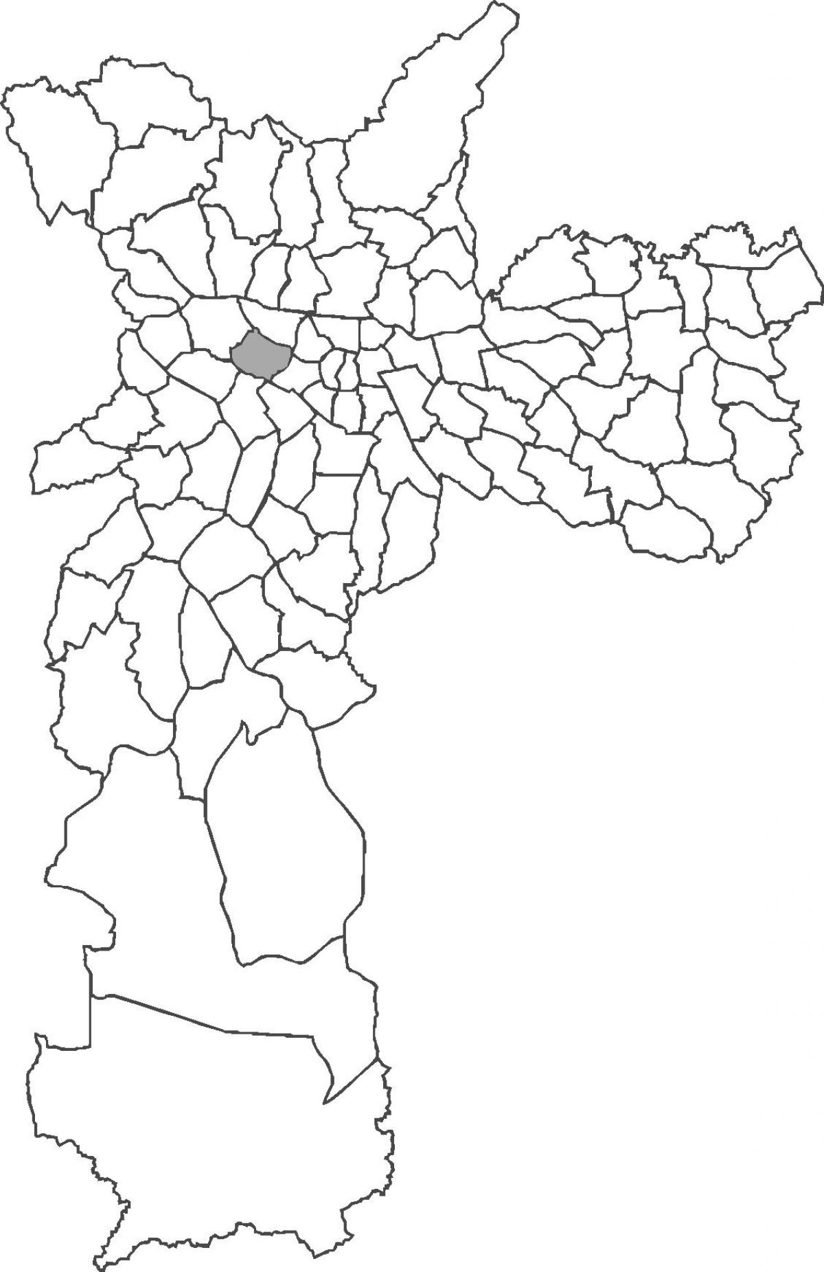 Mapa do bairro de Perdizes