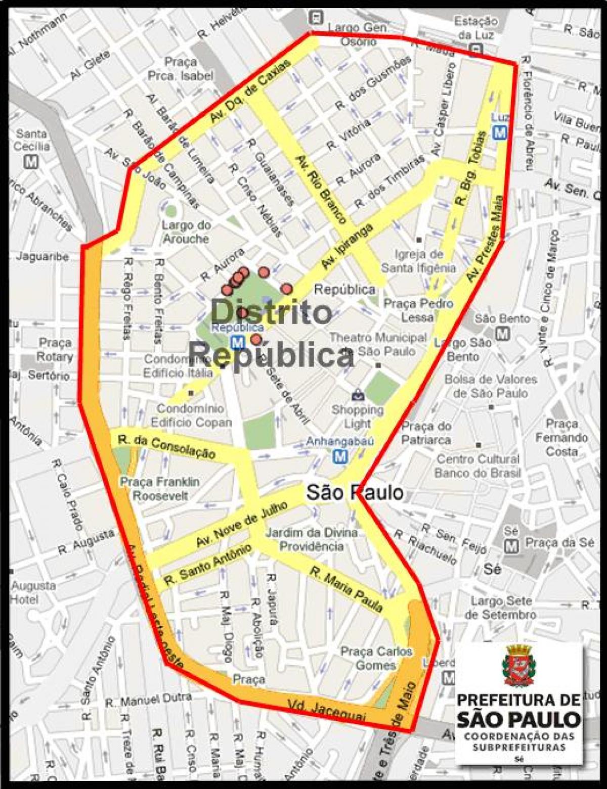 Mapa da República de São Paulo