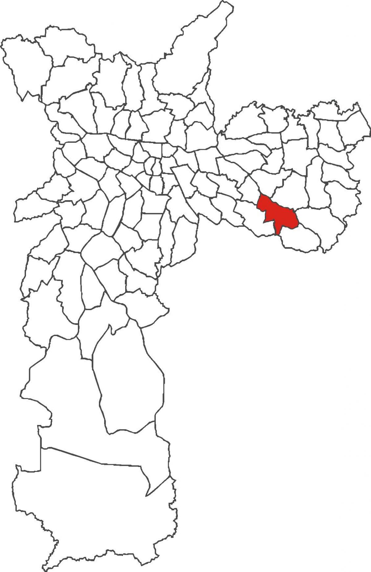 Mapa de São Mateus do distrito