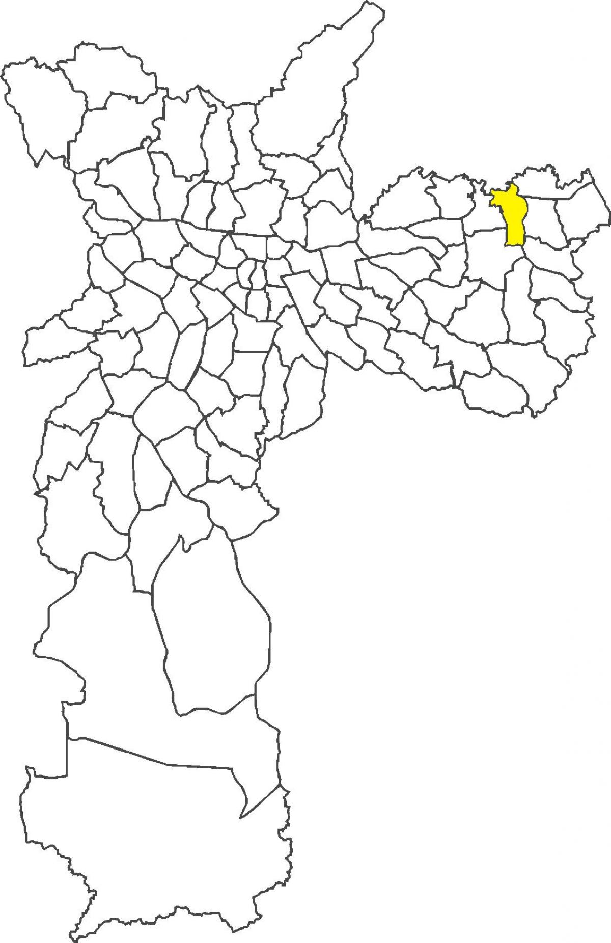 Mapa de São Miguel Paulista, bairro