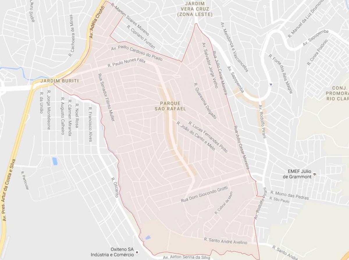 Mapa de São Rafael de São Paulo