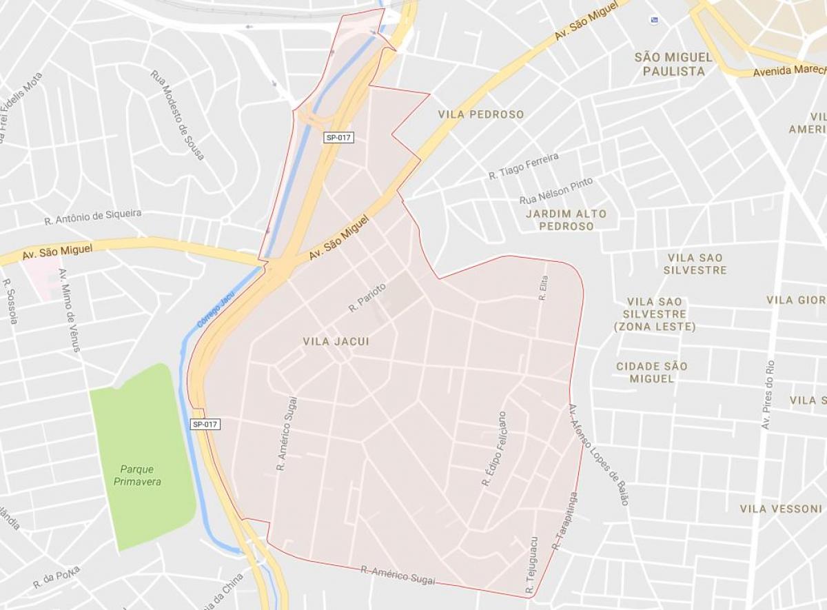 Mapa da Vila Jacuí São Paulo