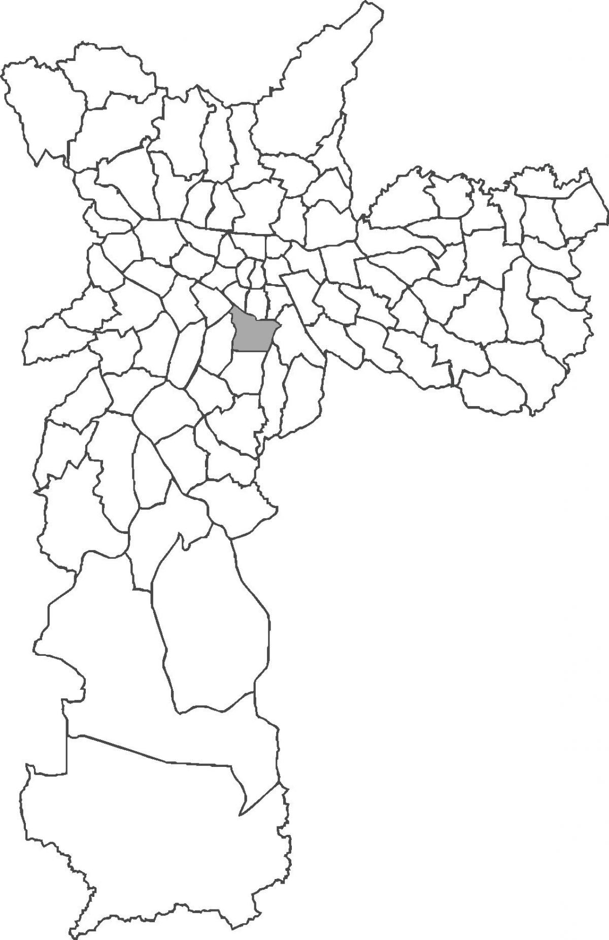 Mapa do distrito de Vila Mariana