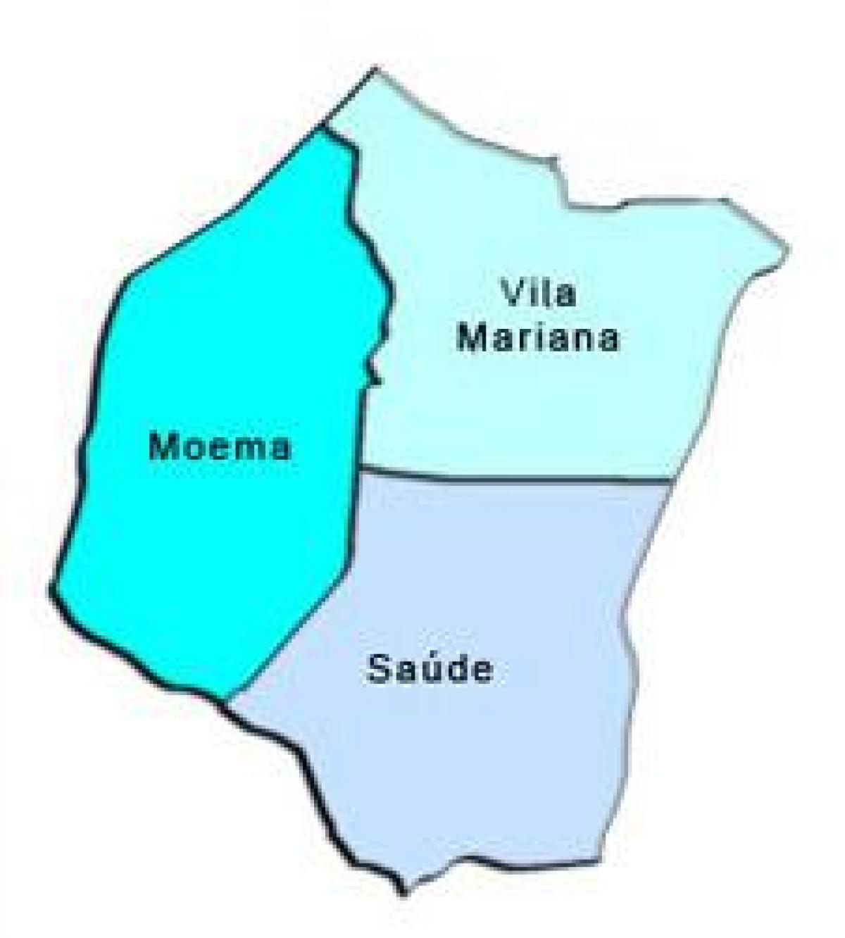 Mapa da Vila Mariana sub-prefeitura