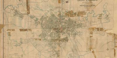 Mapa da antiga São Paulo - 1916