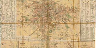 Mapa da antiga São Paulo - 1913