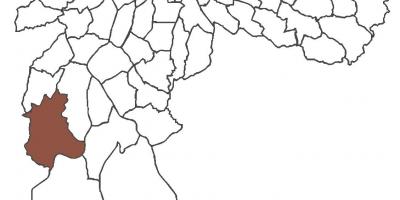 Mapa do distrito de Jardim Ângela