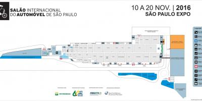 Mapa do salão do automóvel de São Paulo