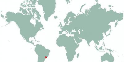 Mapa de São Paulo no mundo