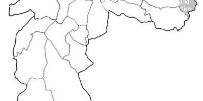 Mapa da zona Leste 2 de São Paulo