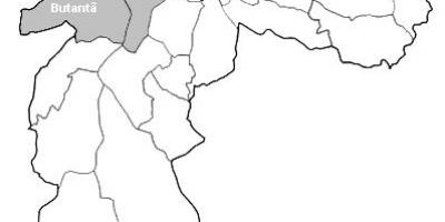 Mapa da zona Oeste de São Paulo