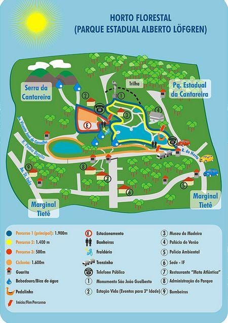 Mapa de Alberto Löfgren parque - jardim floral