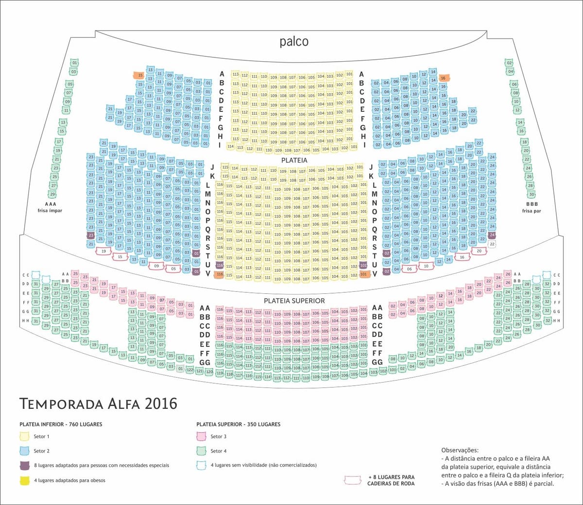 Mapa de Alfa de São Paulo teatro
