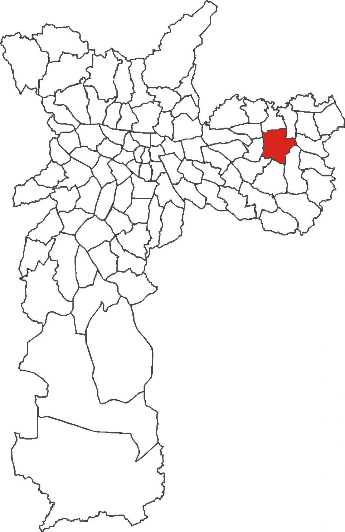 Mapa do bairro de Itaquera