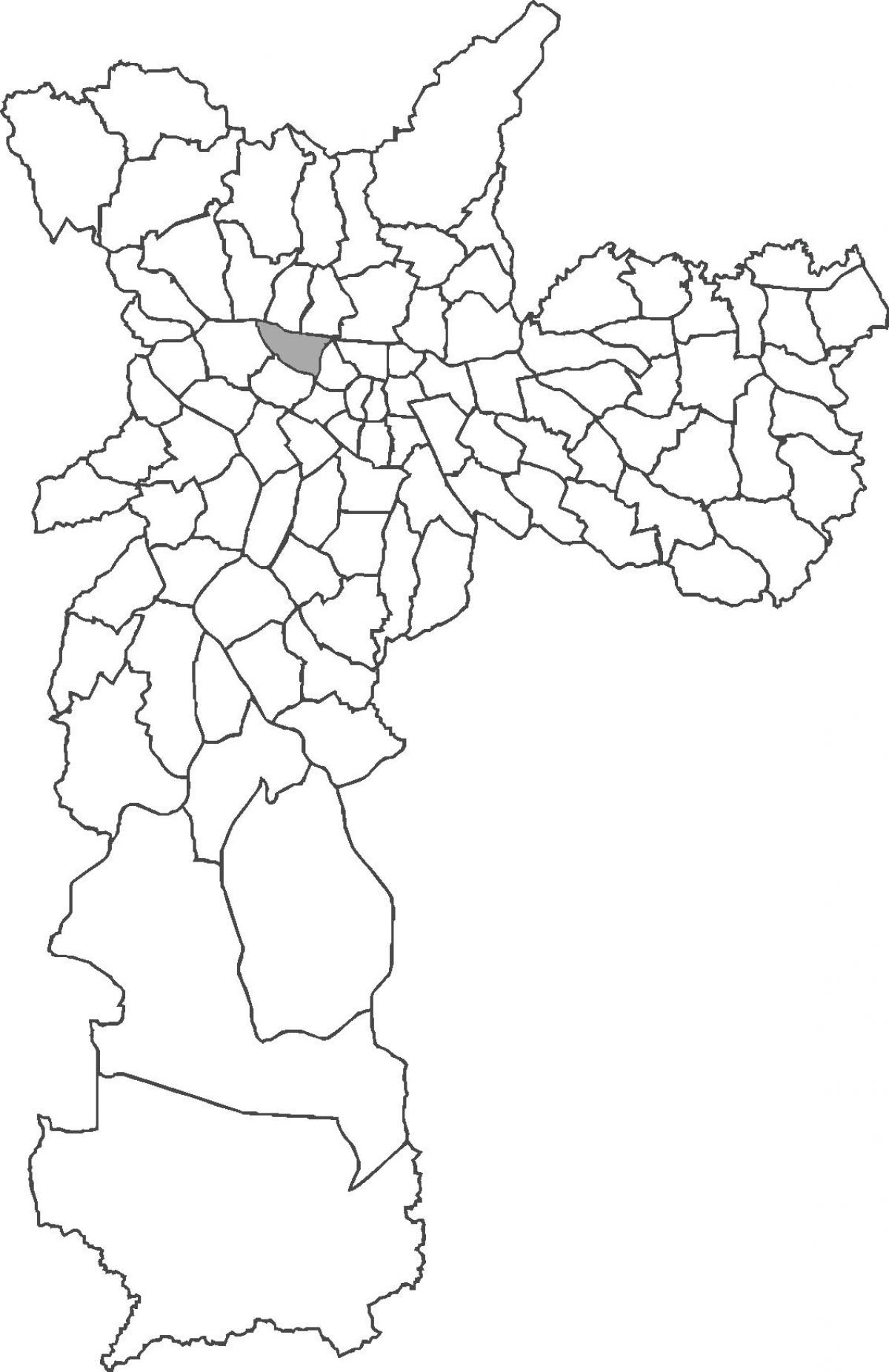 Mapa da Barra Funda, bairro