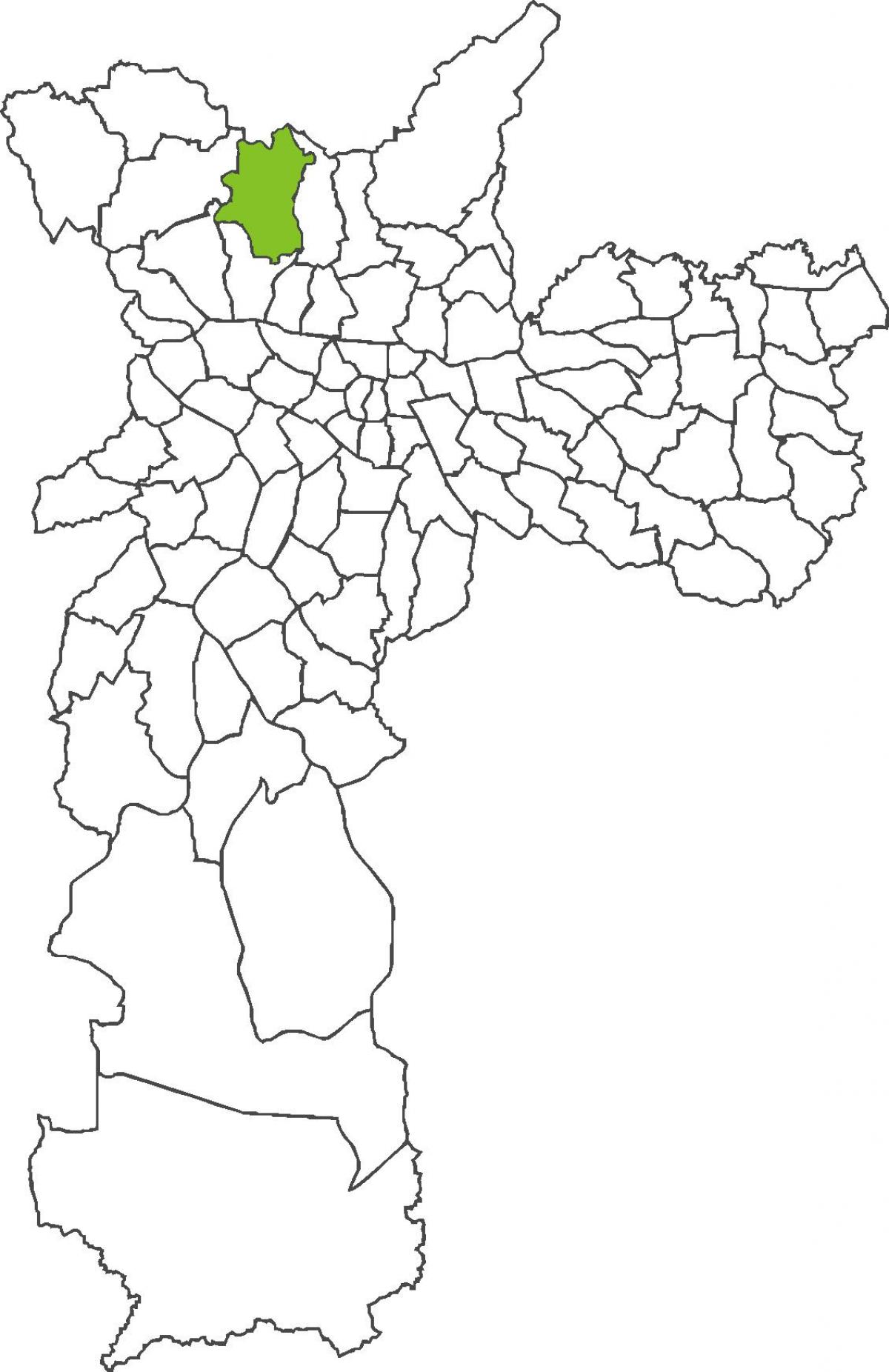 Mapa do distrito de Brasilândia