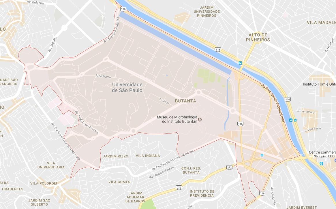 Mapa do Butantã, São Paulo