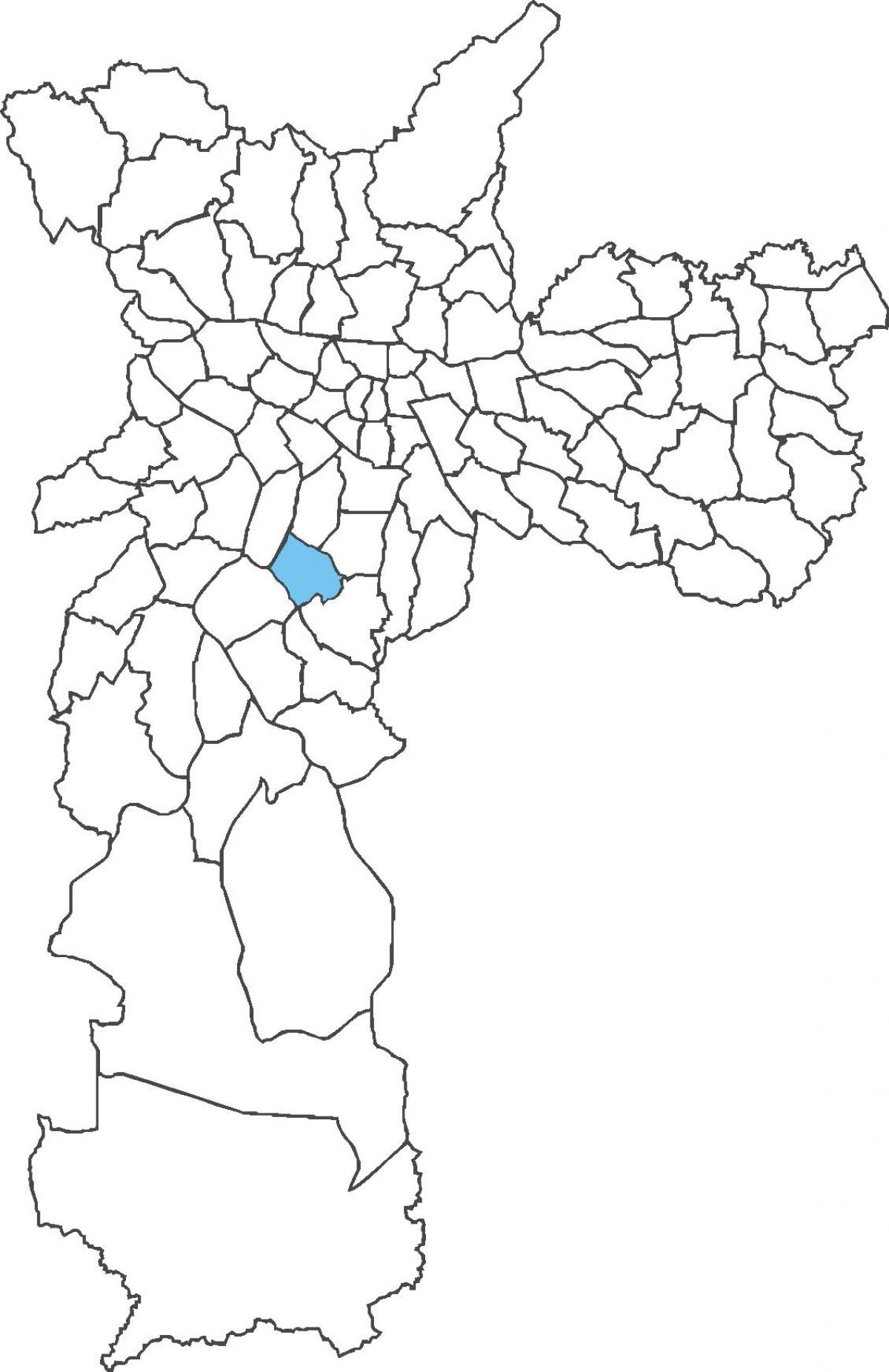 Mapa do distrito de Campo Belo