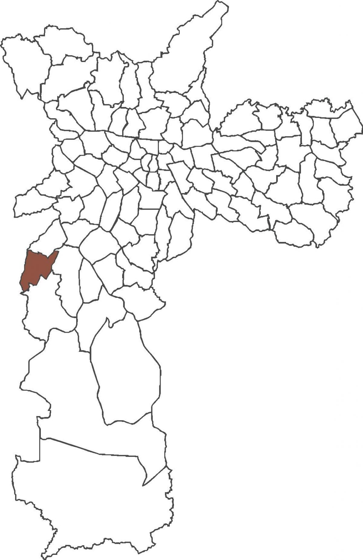 Mapa do distrito de Capão Redondo
