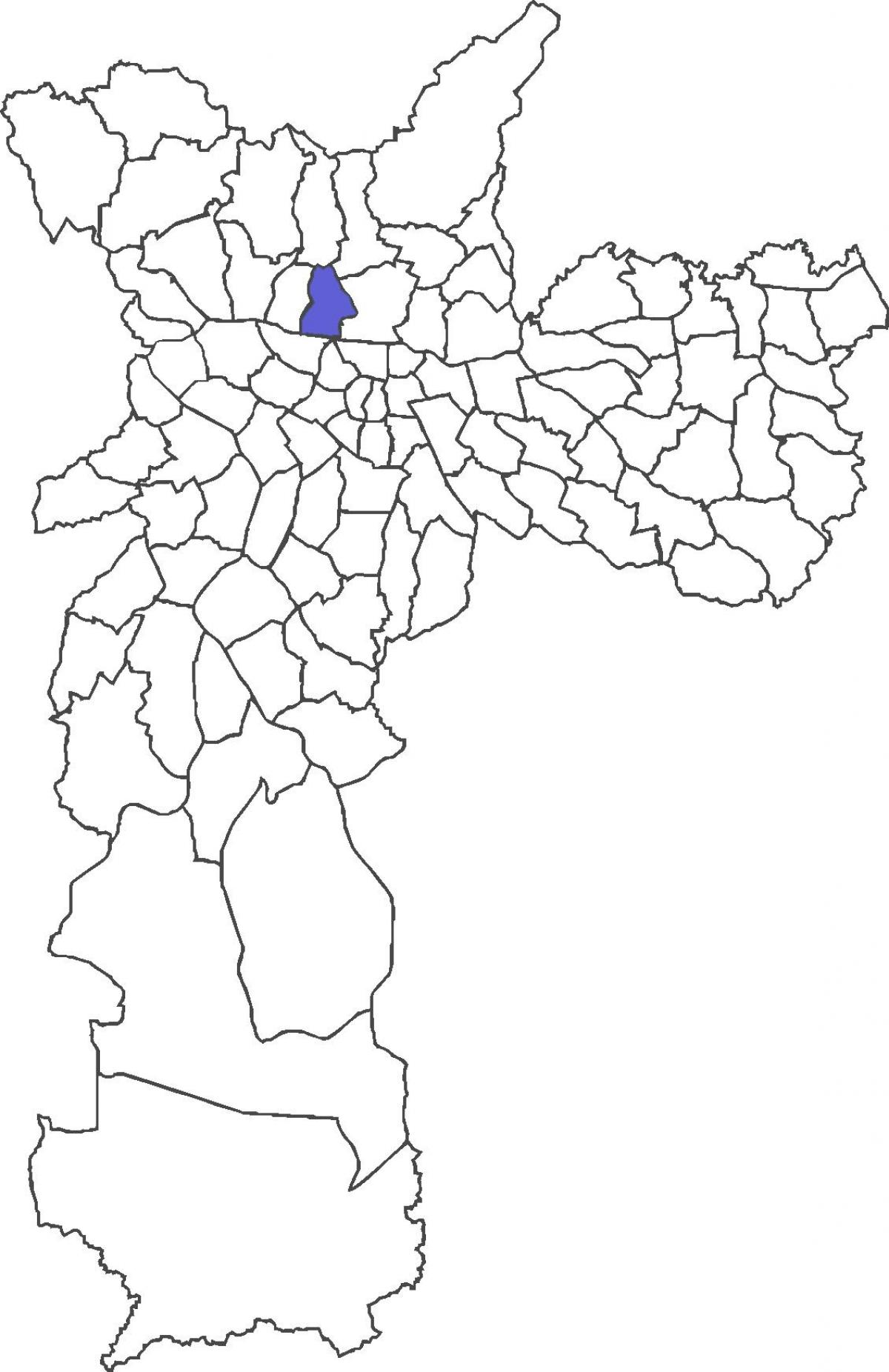 Mapa do distrito de Casa Verde