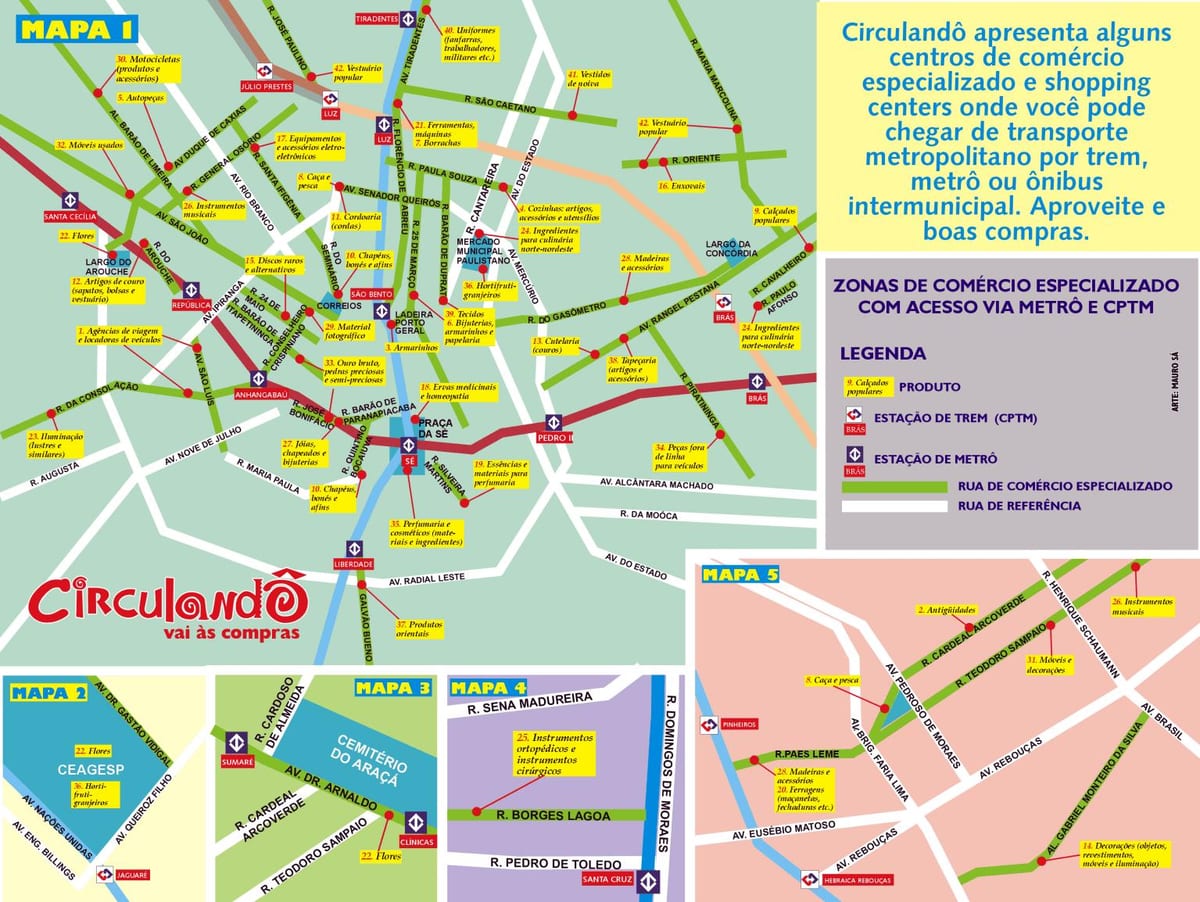 Mapa de compras de São Paulo