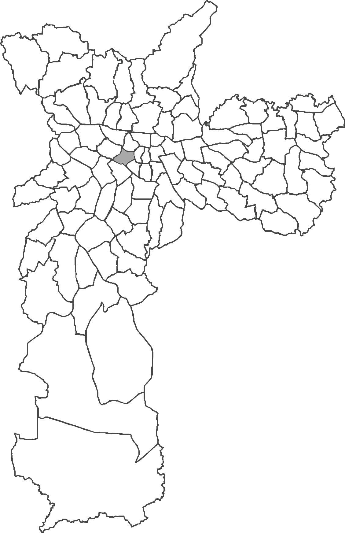 Mapa do distrito da Consolação
