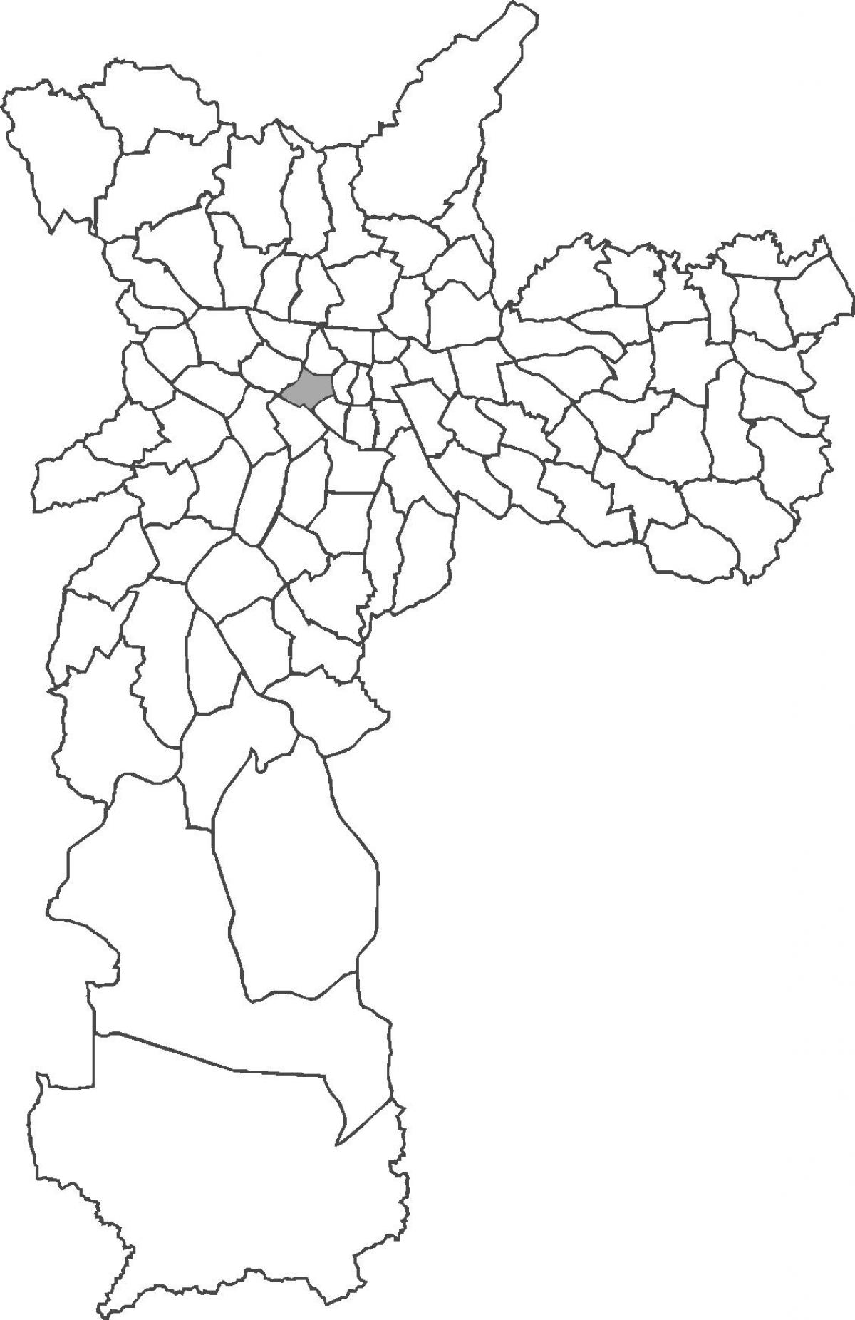 Mapa do distrito da Consolação