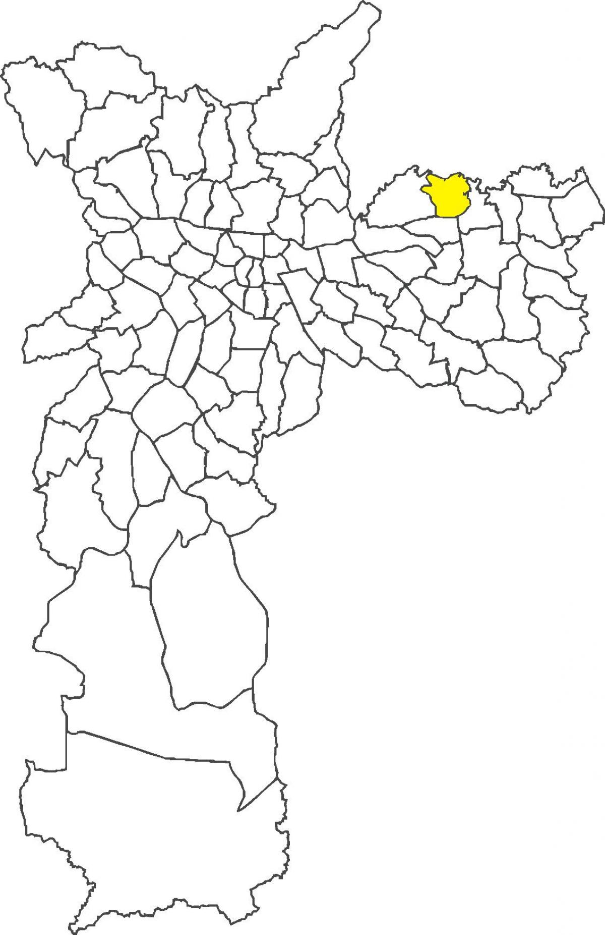 Mapa do distrito de Ermelino Matarazzo