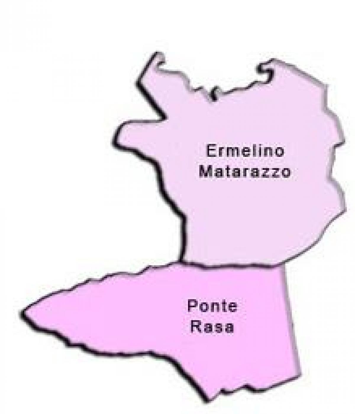 Mapa de Ermelino Matarazzo subprefeitura