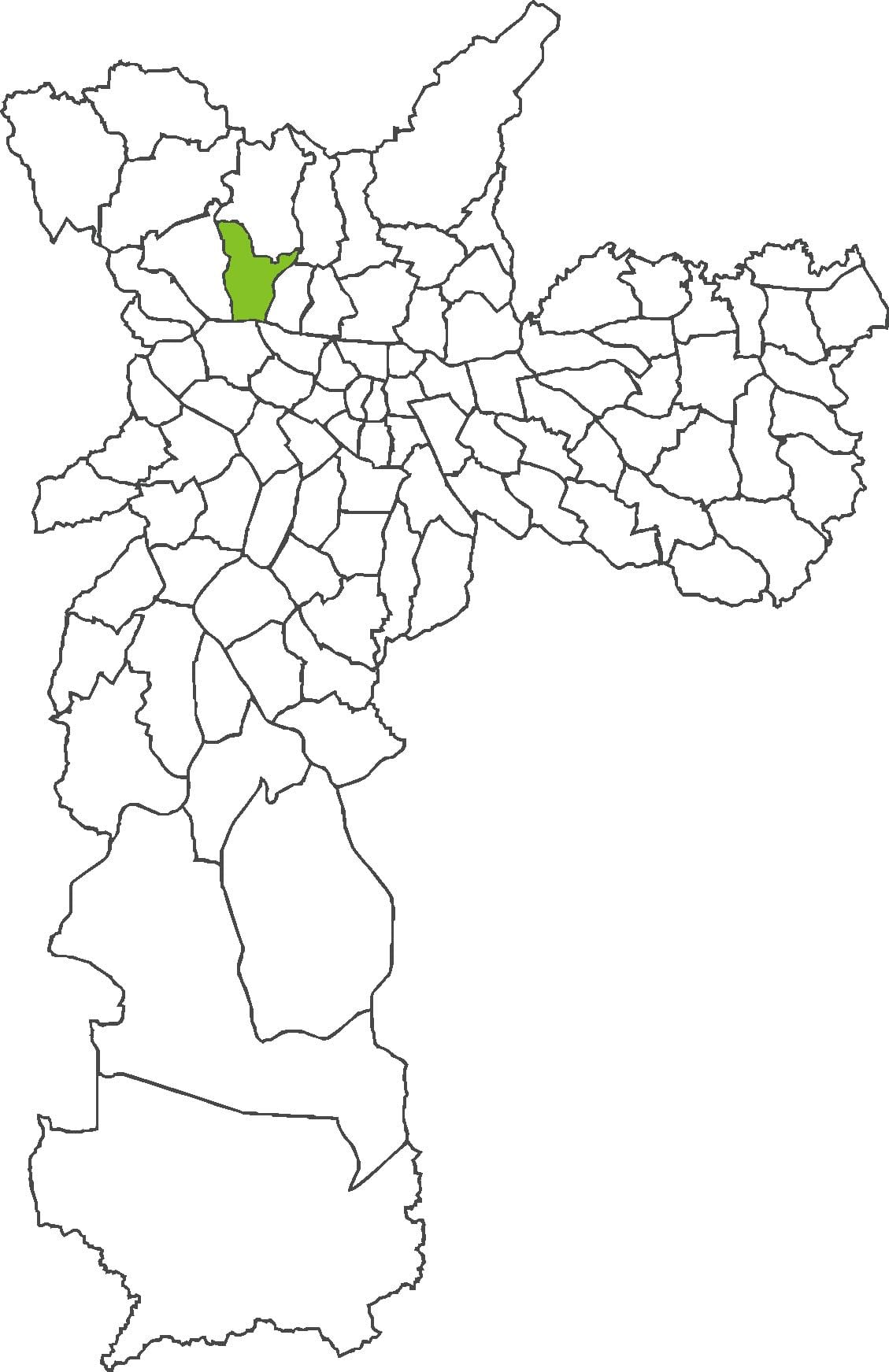 Mapa da Freguesia do Ó, bairro