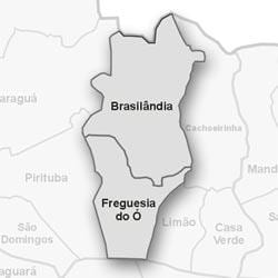 Mapa da Freguesia do Ó sub-prefeitura