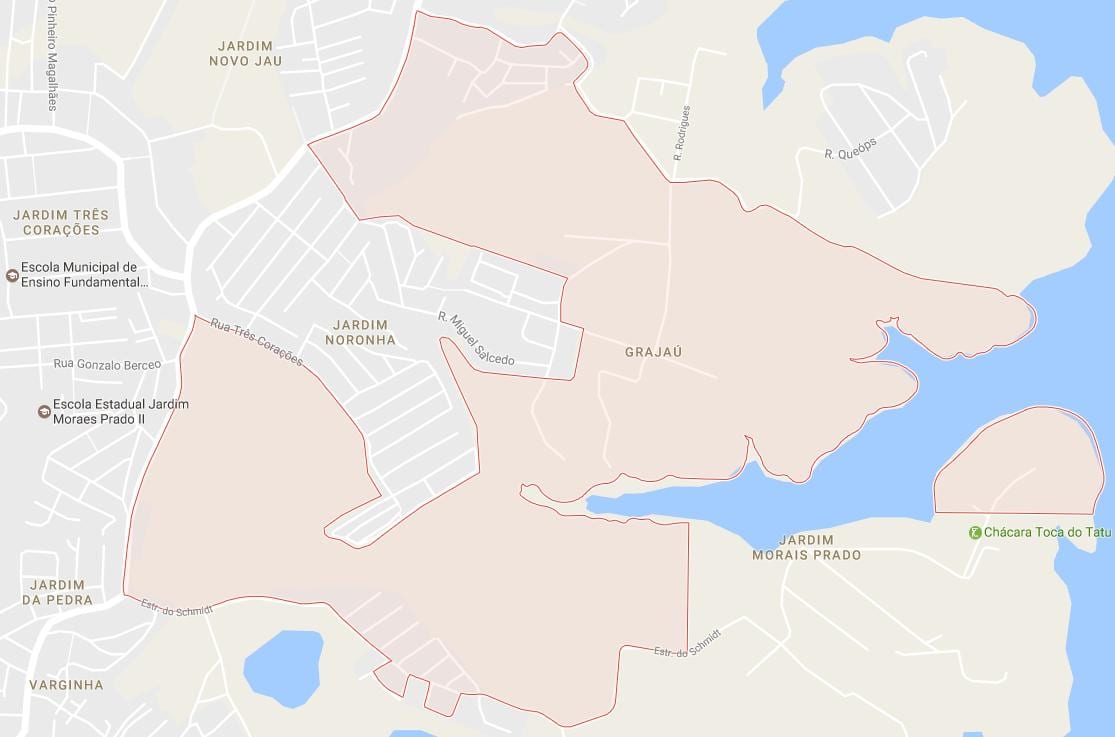 Mapa de Grajaú São Paulo