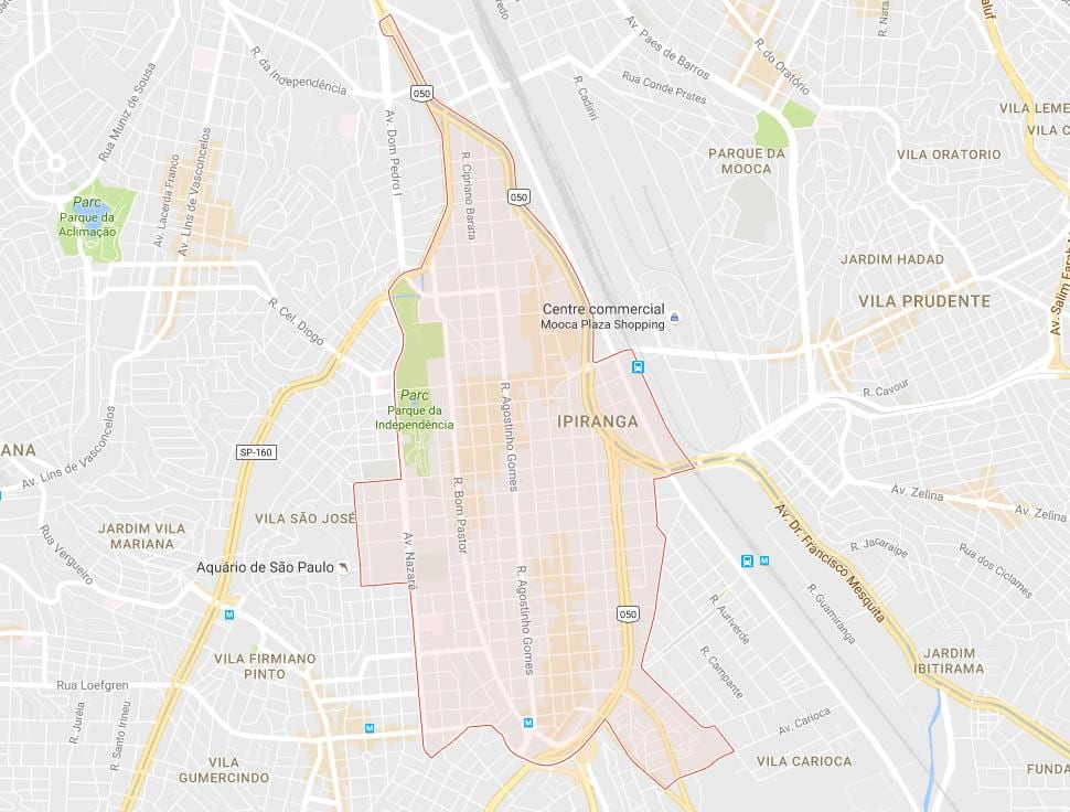Mapa do Ipiranga, São Paulo