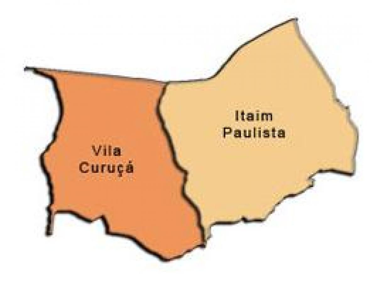 Mapa do Itaim Paulista, Vila Curuçá, sub-prefeitura