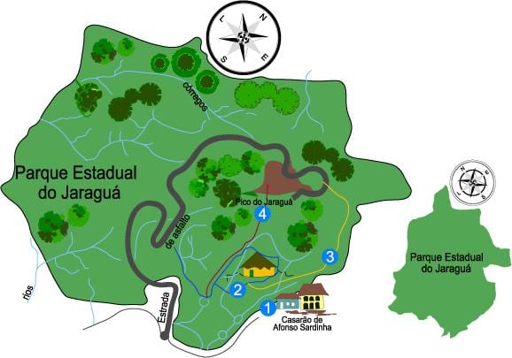Mapa do Pico do Jaraguá